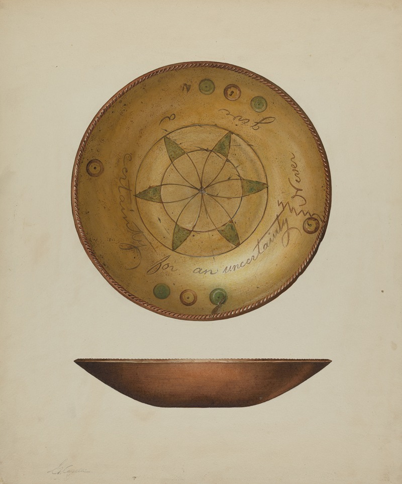 Giacinto Capelli - Pa. German Plate