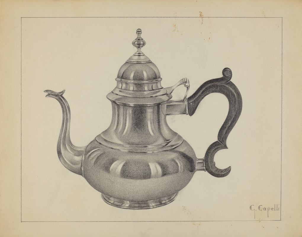 Giacinto Capelli - Silver Teapot