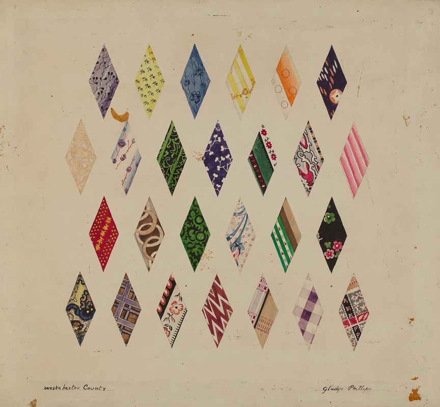 Gladys Phillips - Details of Patchwork Quilt