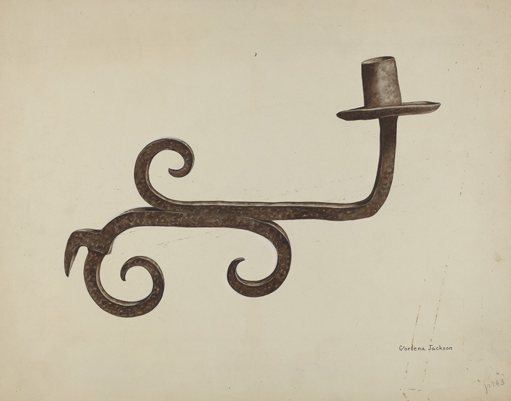 Gordena Jackson - Hand Wrought Iron Candlestick