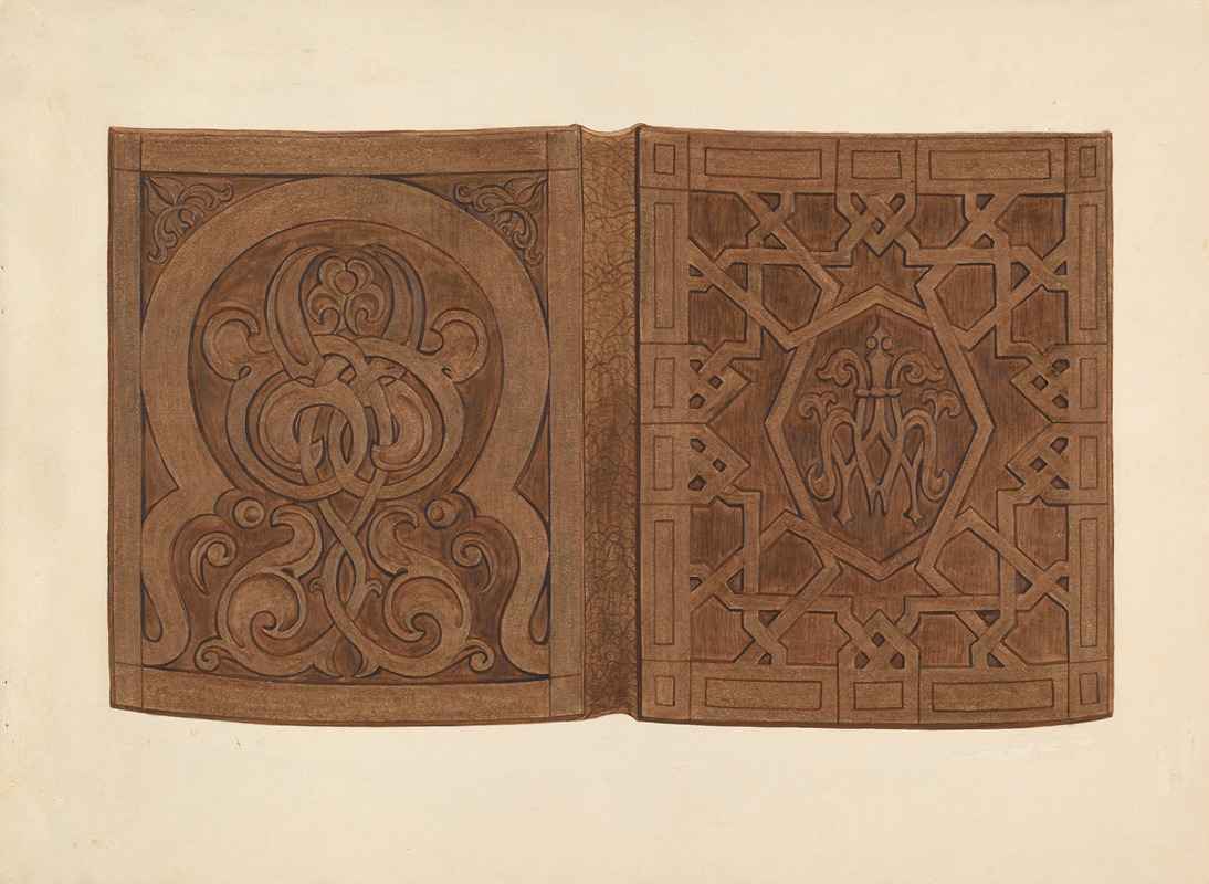 Gordena Jackson - Hand-carved Walnut Book Covers