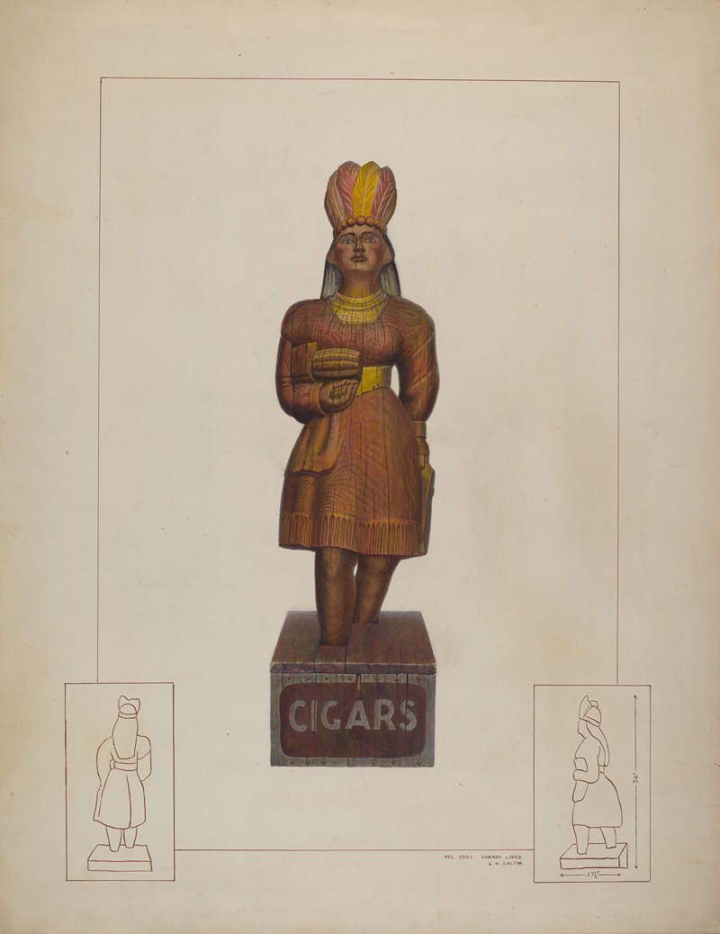 Gordon Saltar - Cigar Store Indian