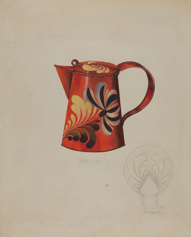 Grace Halpin - Toleware Syrup Pitcher