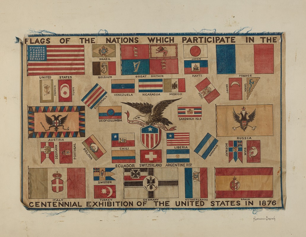 H. Langden Brown - Centennial Textile – Flag