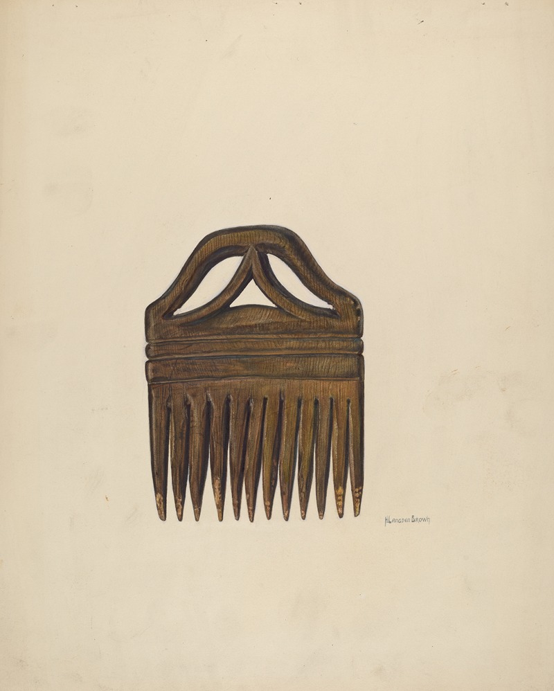 H. Langden Brown - Comb (For Horses’ Manes and Tails)