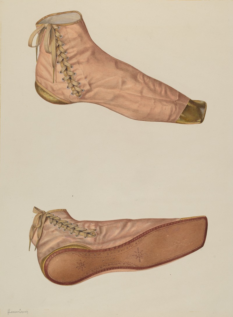 H. Langden Brown - Woman’s Silk Shoe