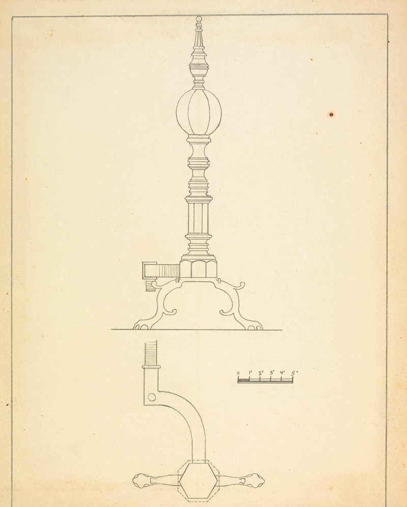 Hans Korsch - Andiron (one of pair)