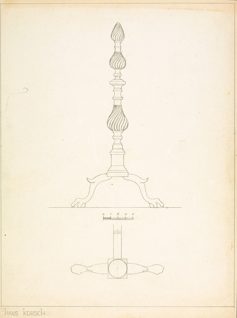 Hans Korsch - Andiron (one of pair)