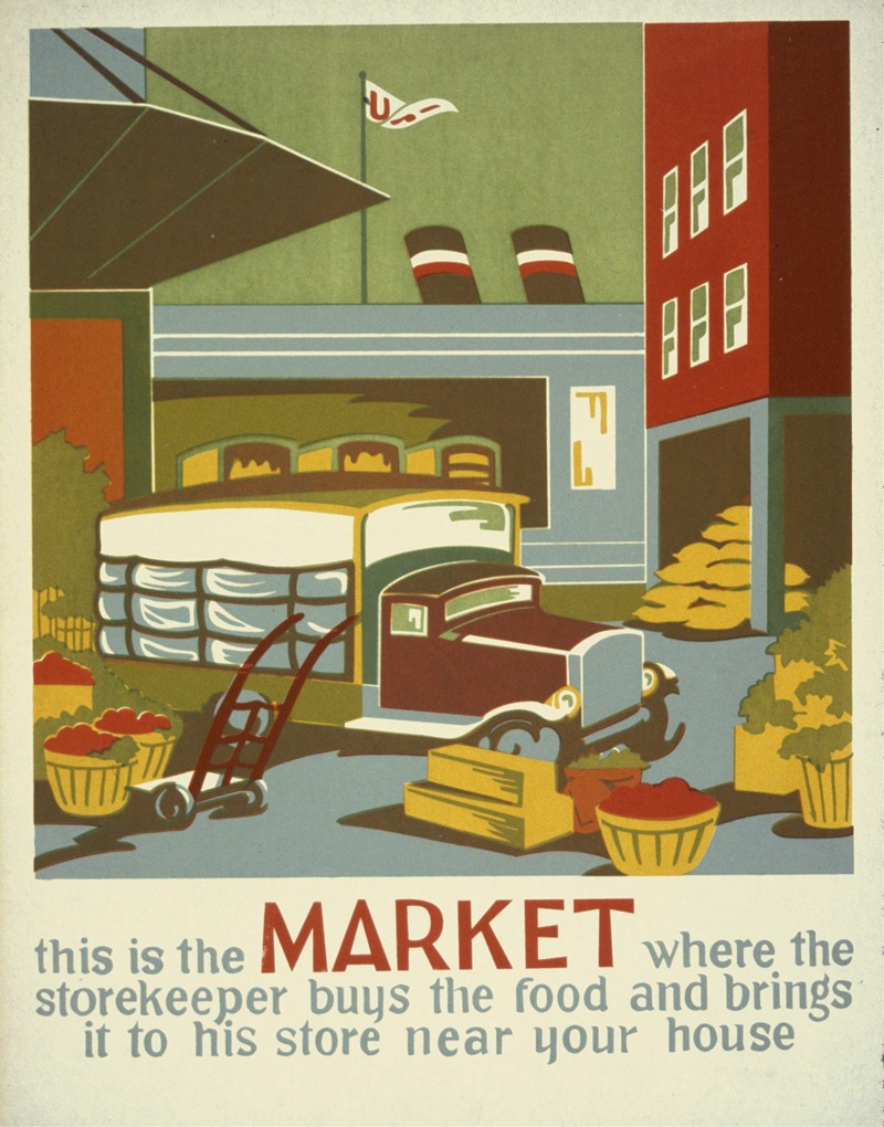 Anonymous - This is the market where the storekeeper buys the food and brings it to his store near your house