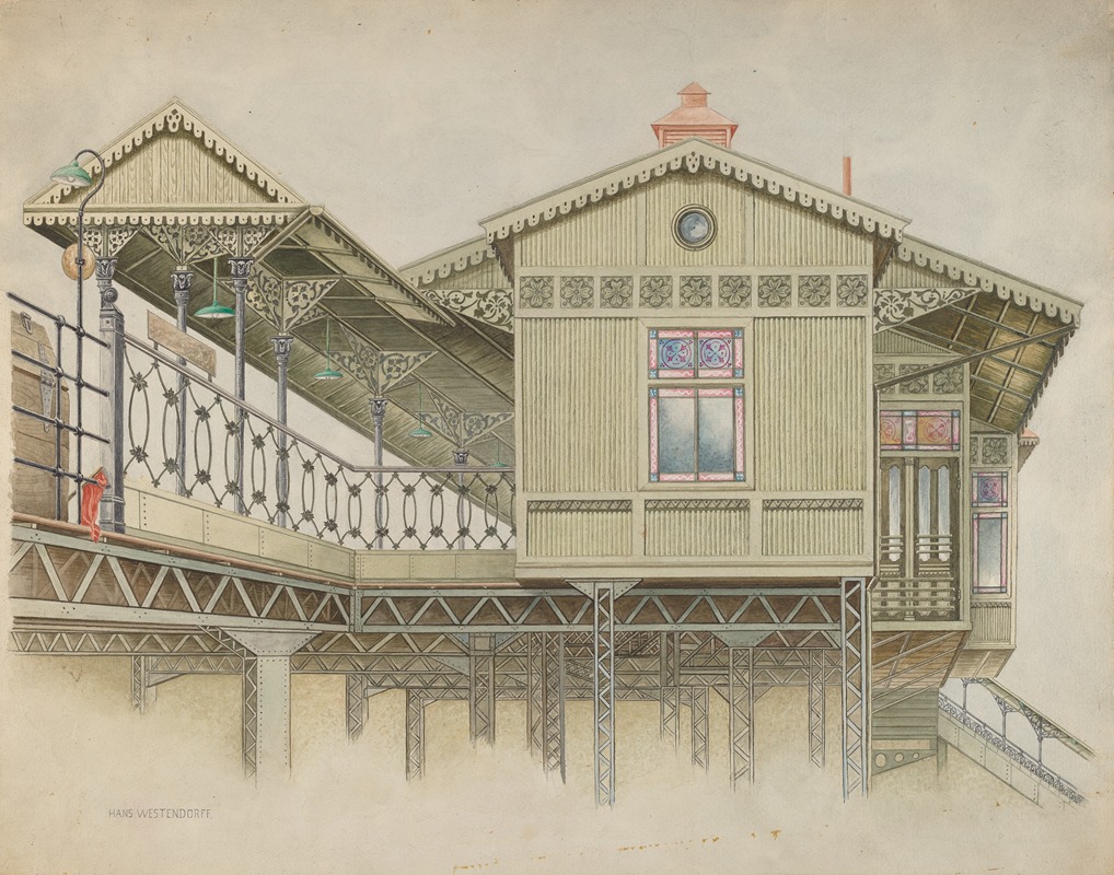 Hans Westendorff - Exterior of Elevated Station