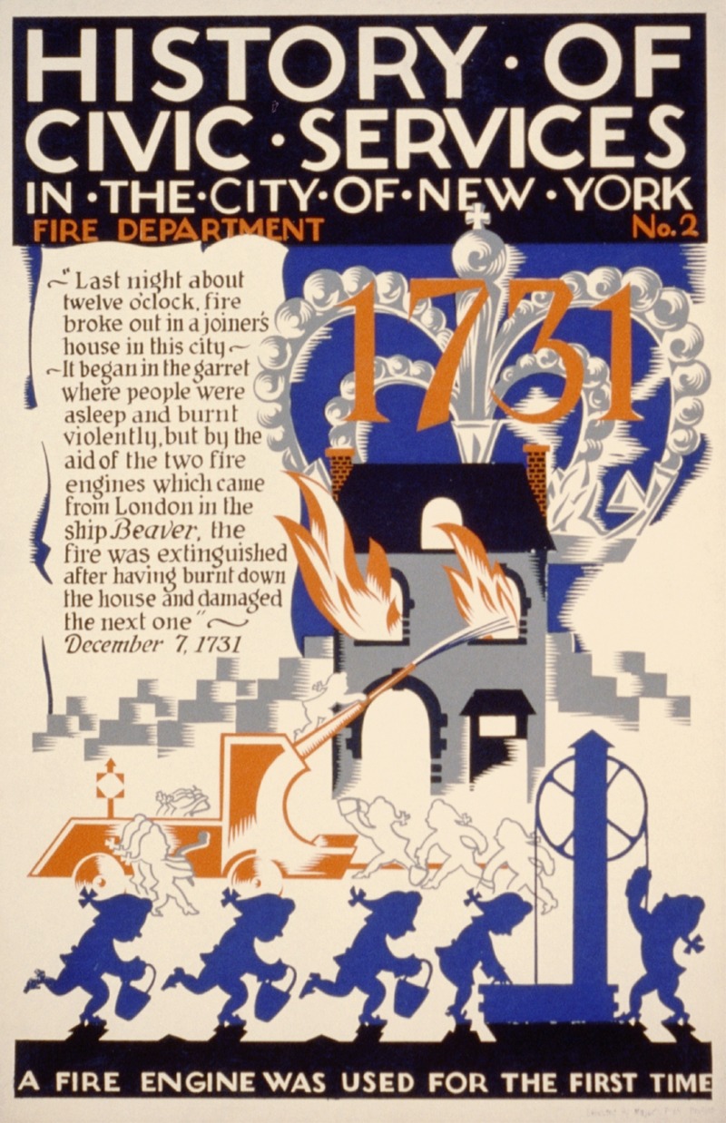Vera Bock - History of civic services in the city of New York Fire Department No. 2