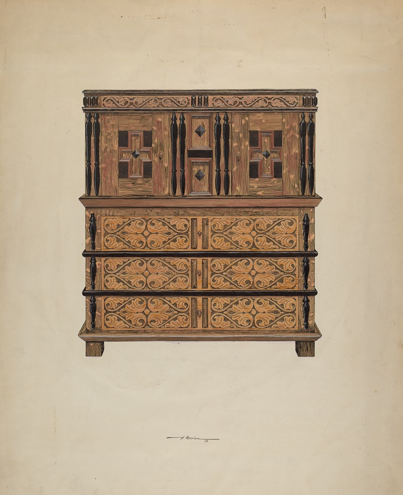 Harold Merriam - Cupboard with Drawers