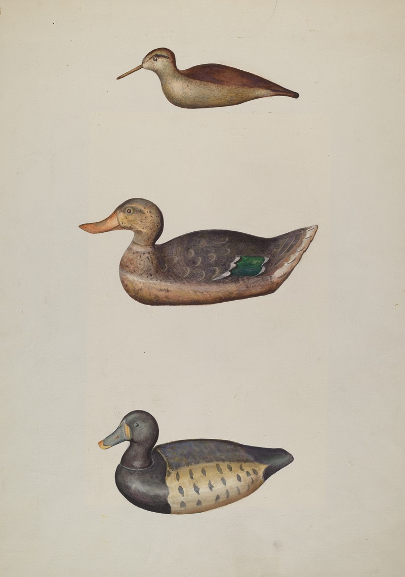 Harriette Gale - Three Decoy Ducks