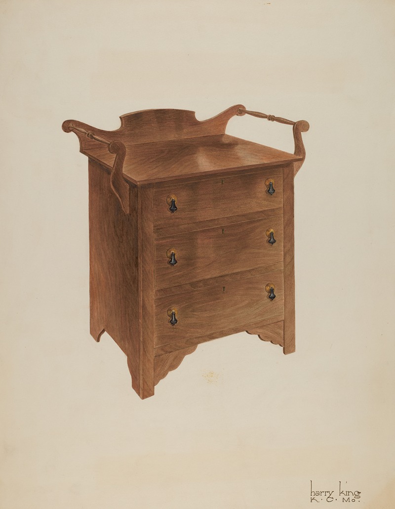 Harry King - Walnut Wash Stand