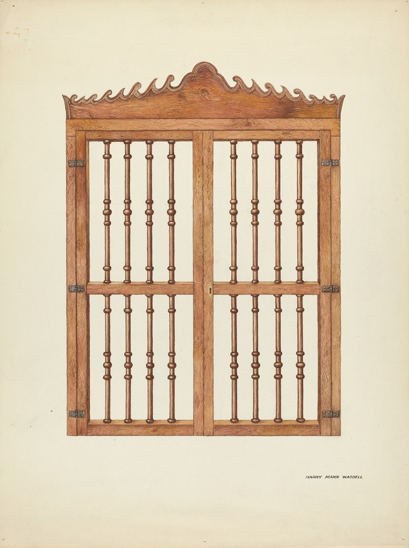 Harry Mann Waddell - Grille Doors of Wood