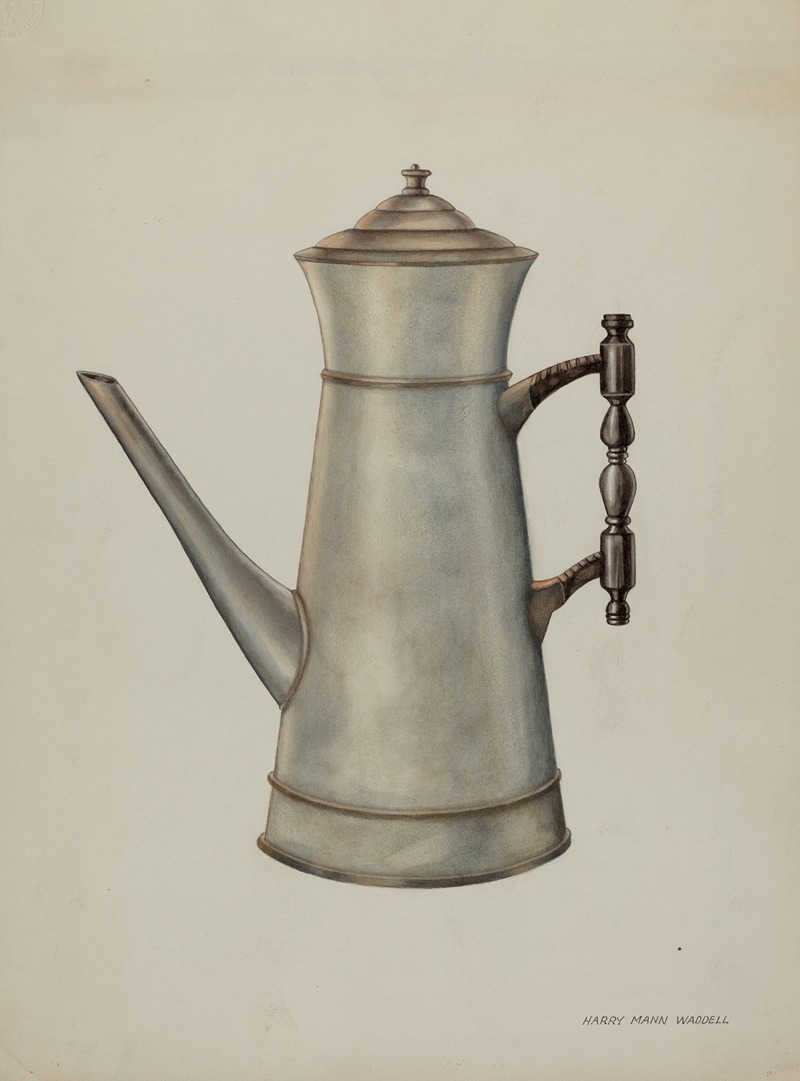 Harry Mann Waddell - Pewter Coffee Pot