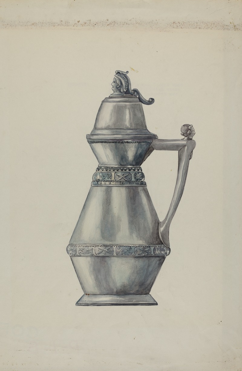 Harry Mann Waddell - Pewter Syrup Jug