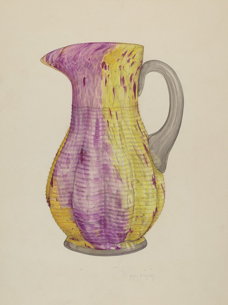 Helen Bronson - Glass Water Pitcher