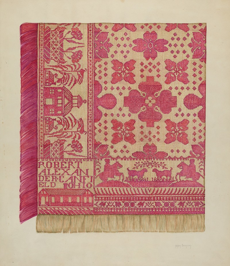 Helen Bronson - Woven Coverlet