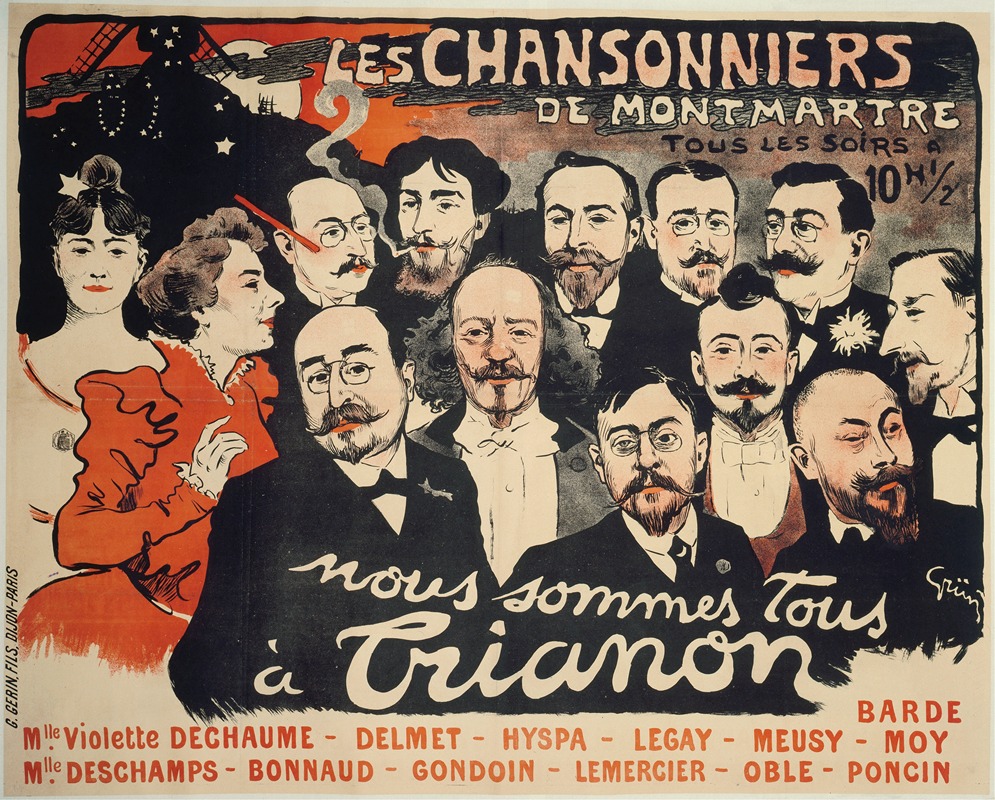 Jules-Alexandre Grün - Les Chansonniers De Montmartre Tous Les Soirs A