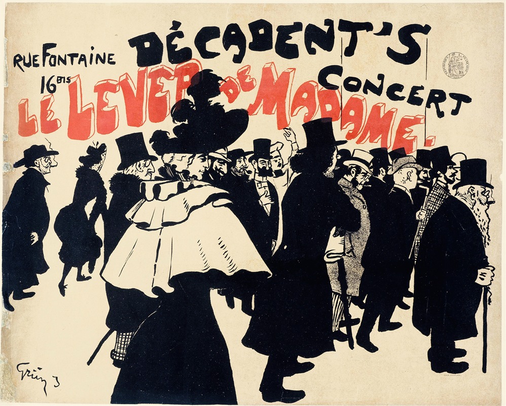 Jules-Alexandre Grün - Rue Fontaine,16 Bis,Decadent’s Concert Le Lever De Madame