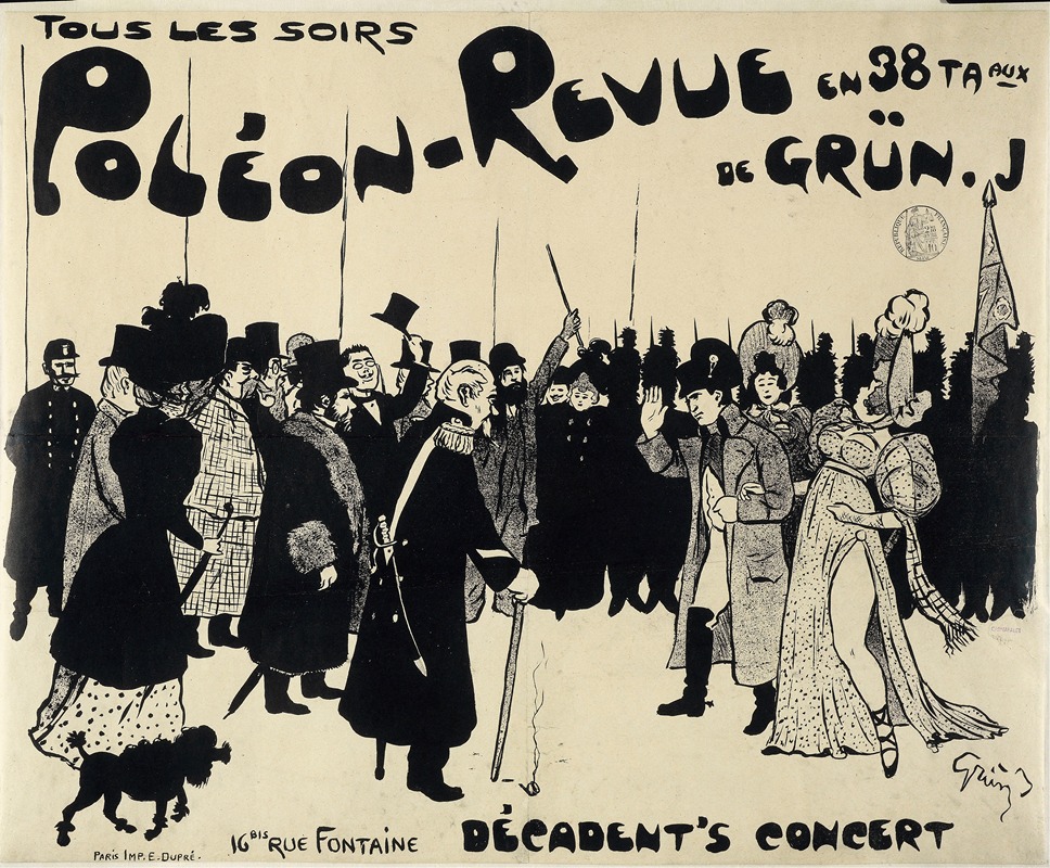 Jules-Alexandre Grün - Tous Les Soirs Poleon-Revue En 38 Ta Aux ,De Grun. J