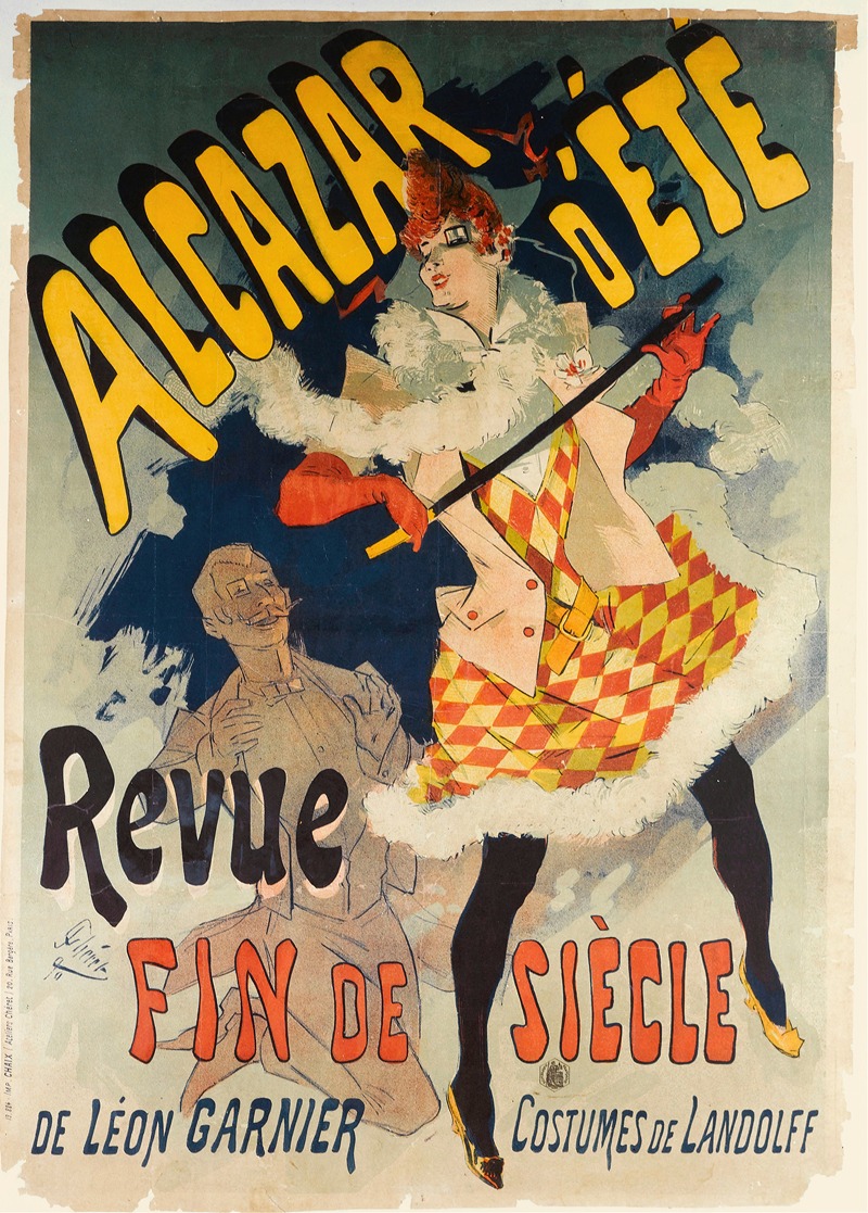 Jules Chéret - Alcazar D’ete Revue Fin De Siecle
