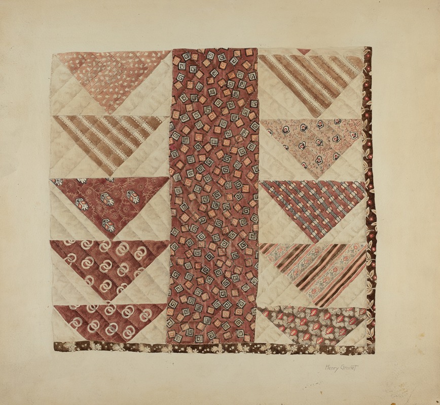 Henry Granet - Patchwork Quilt (Section)