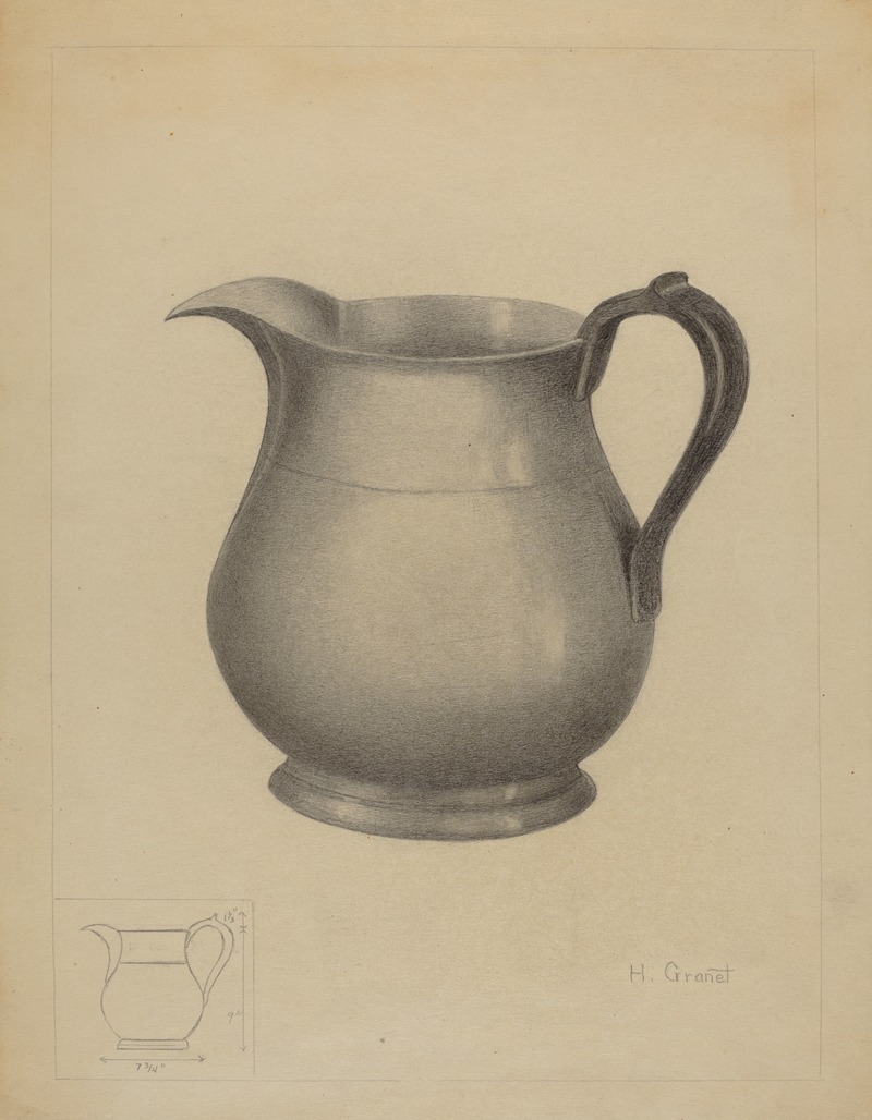 Henry Granet - Pewter Pitcher