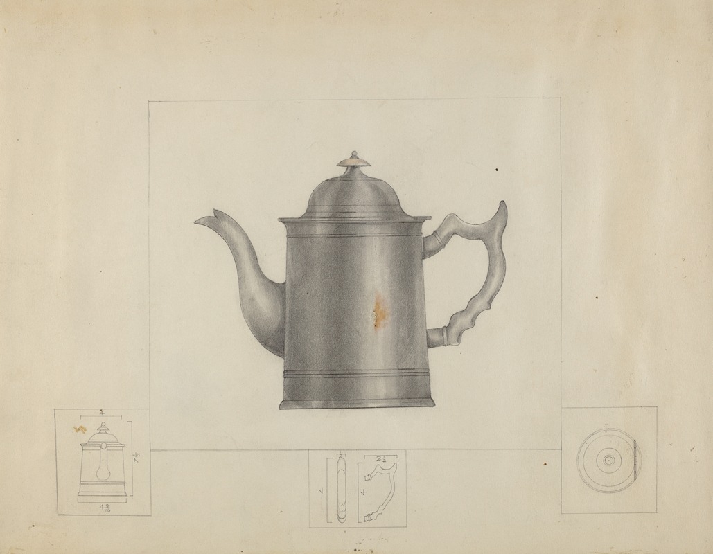 Henry Meyers - Pewter Coffee Pot