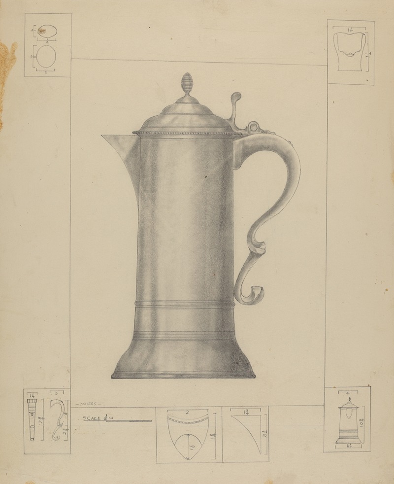 Henry Meyers - Pewter Flagon