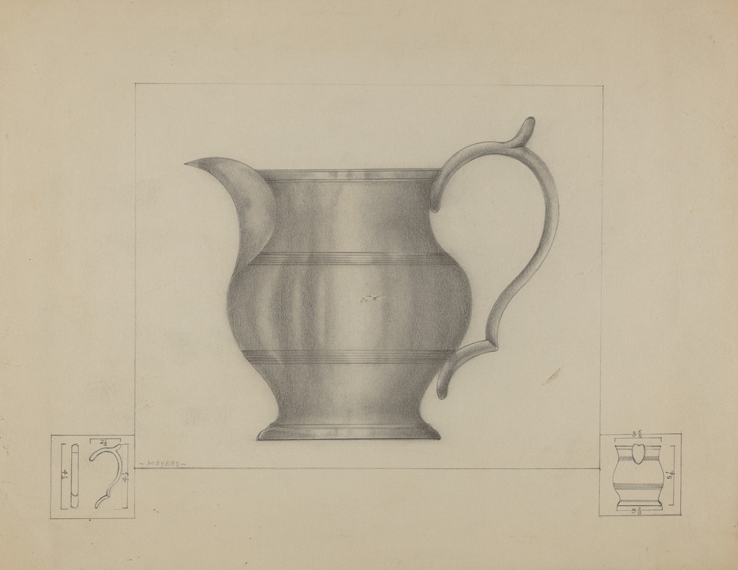 Henry Meyers - Pewter Pitcher