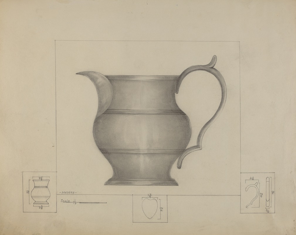 Henry Meyers - Pewter Pitcher