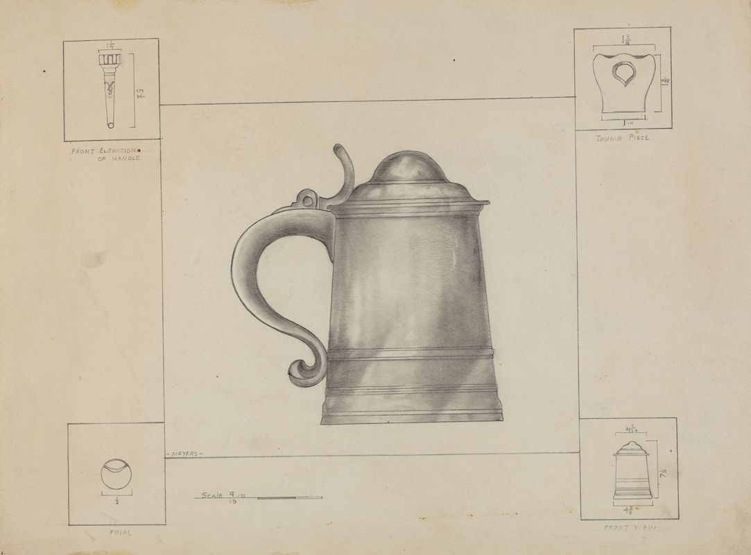 Henry Meyers - Pewter Tankard