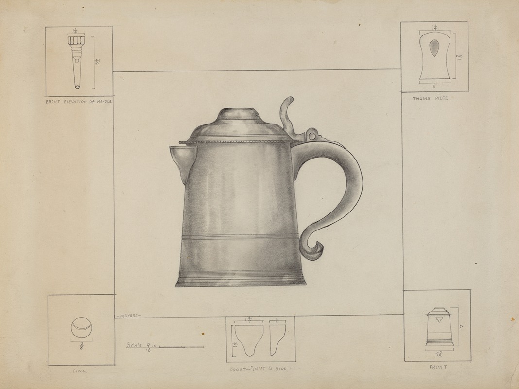 Henry Meyers - Pewter Tankard