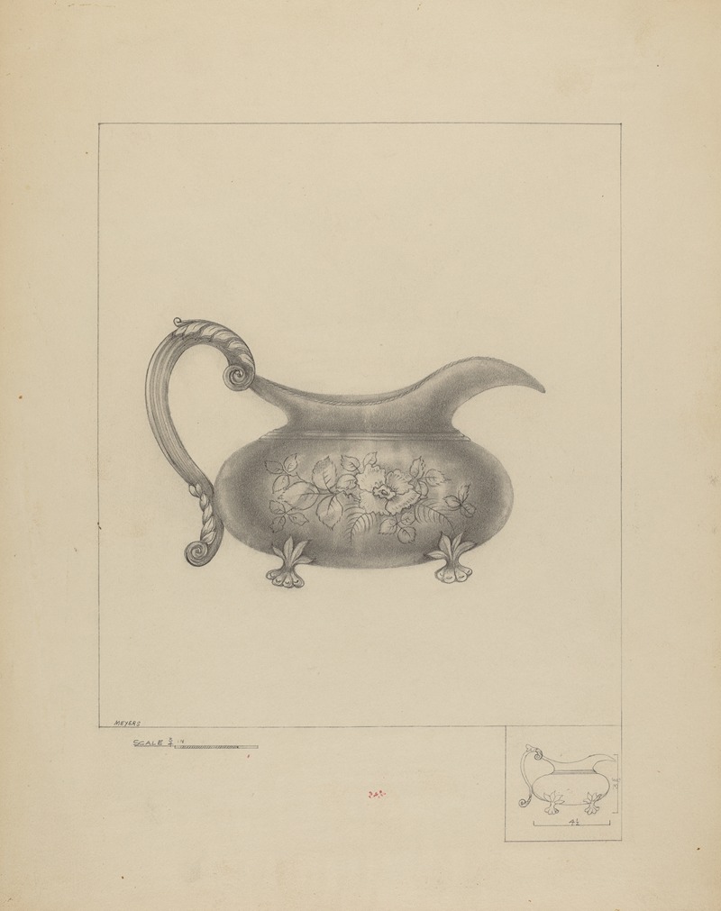 Henry Meyers - Silver Cream Pitcher