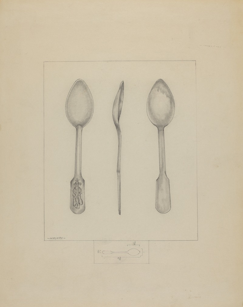 Henry Meyers - Small Pewter Spoon