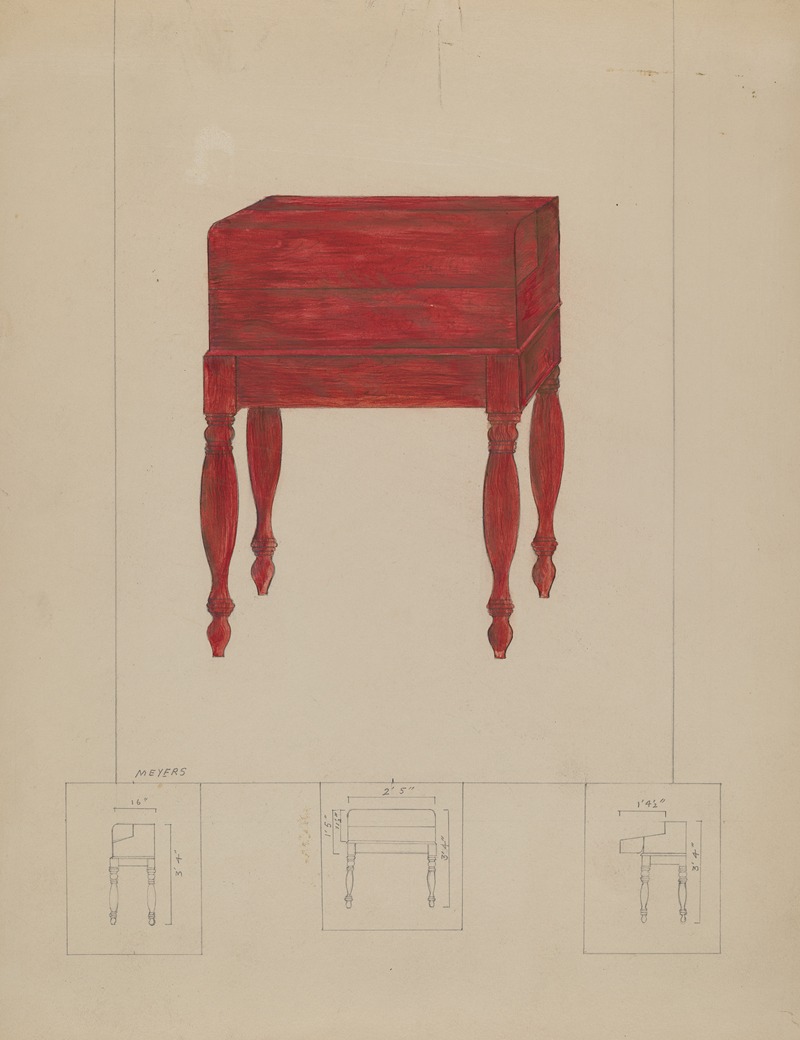 Henry Meyers - Writing Desk and Table