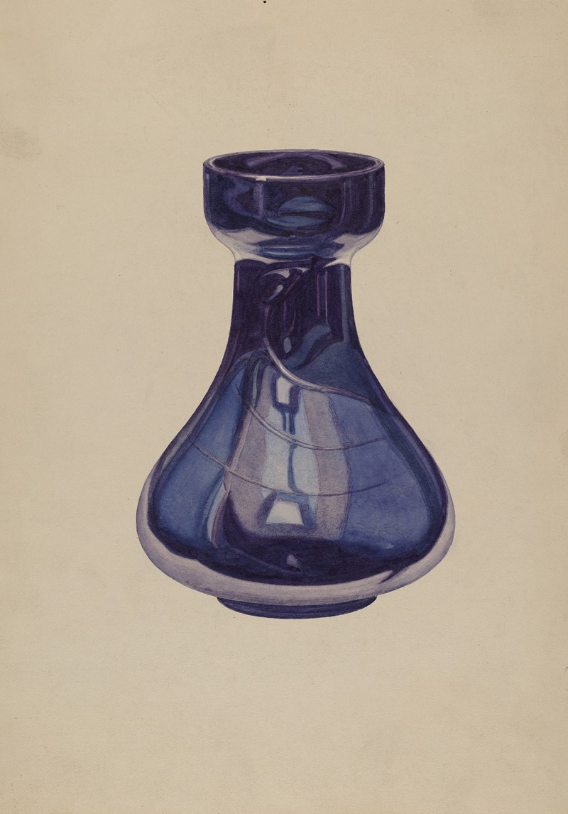 Henry Moran - Cobalt Vase