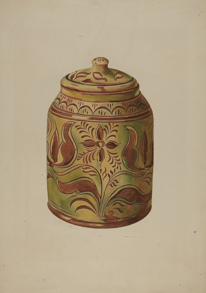 Henry Moran - Pennsylvania German Covered Jar