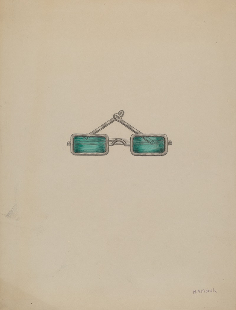 Herbert Marsh - Spectacles with Green Lenses