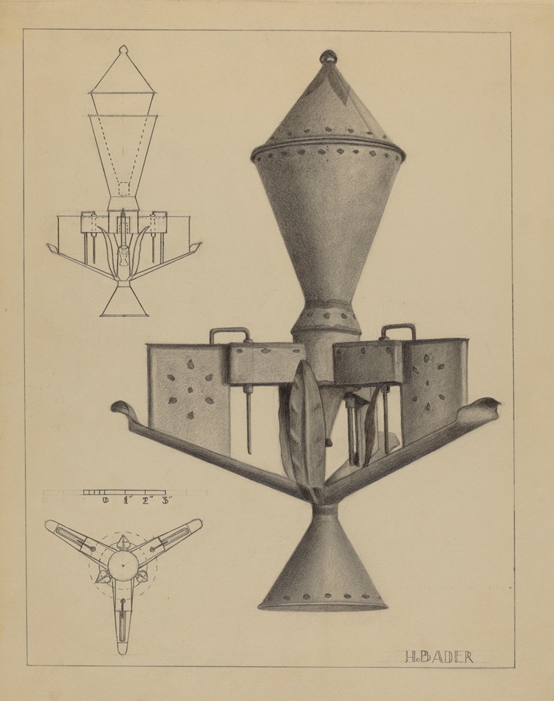 Herman Bader - Oil Lamp