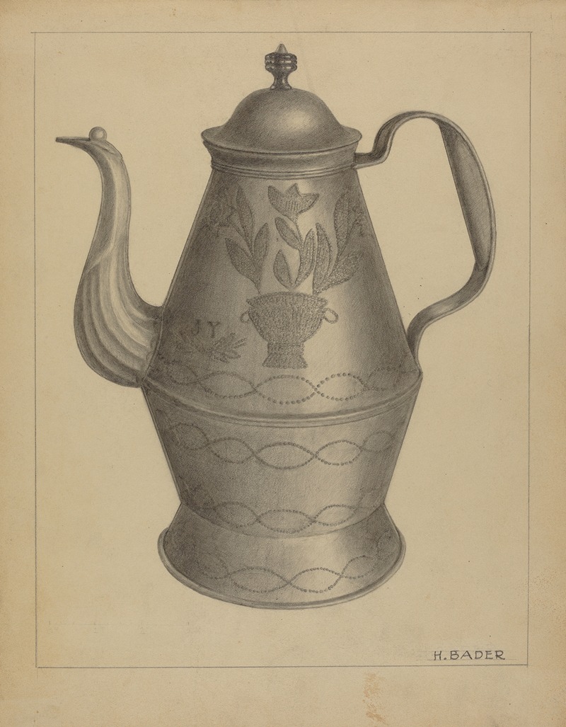 Herman Bader - Pa. German Coffee Pot