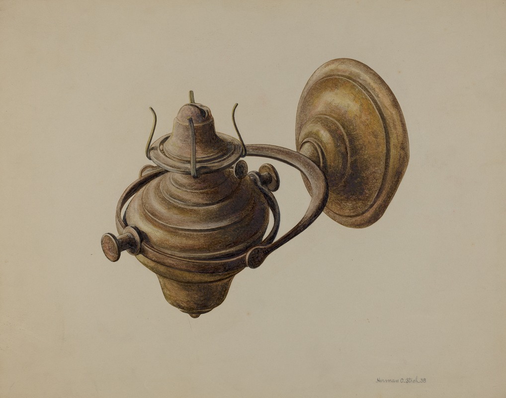 Herman O. Stroh - Binnacle Lamp
