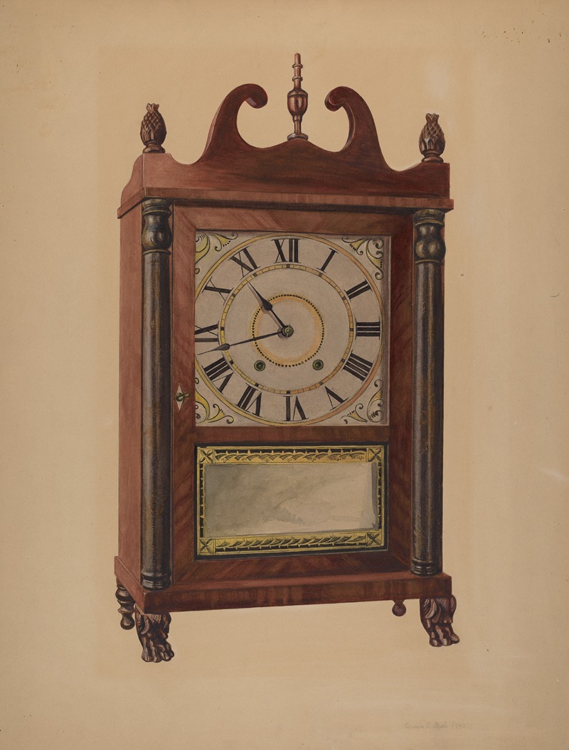 Herman O. Stroh - Eli Terry Clock
