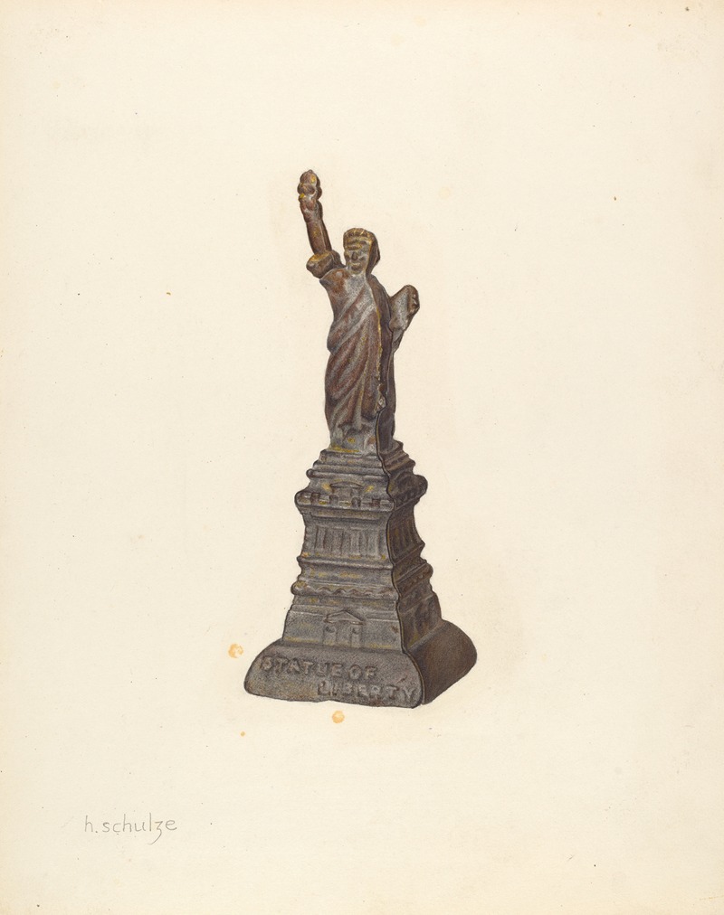 Herman Schulze - Penny Bank – Statue of Liberty