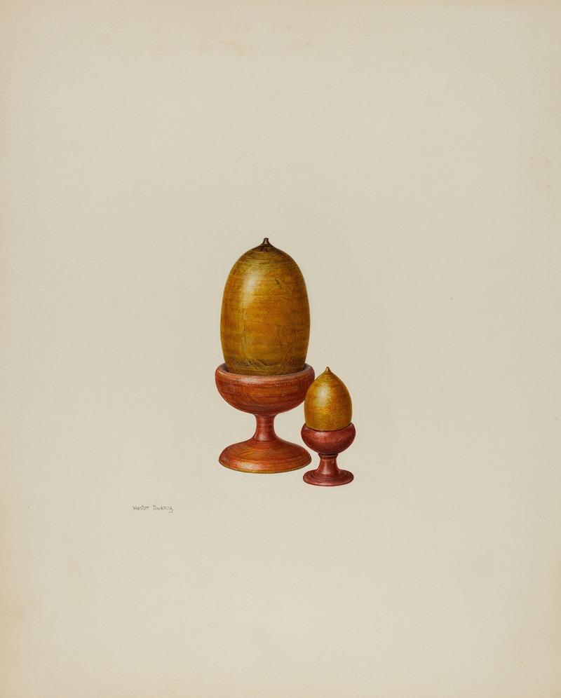 Hester Duany - Pa. German Wooden Acorns