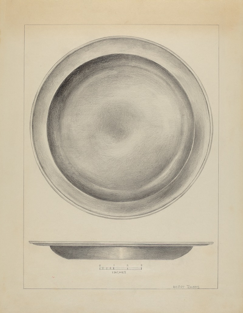 Hester Duany - Pewter Deep Plate