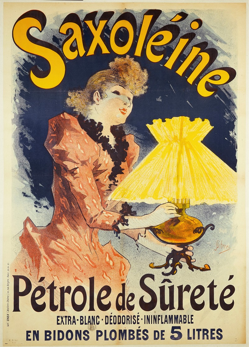 Jules Chéret - Saxoléine,Pétrole De Sûreté