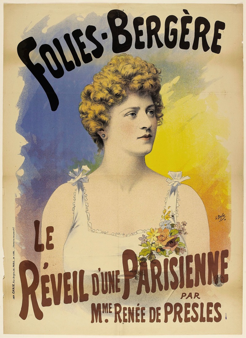 Lucien Baylac - Folies-Bergere,Le Reveil D’une Parisienne Par Mme. Renee De Presles